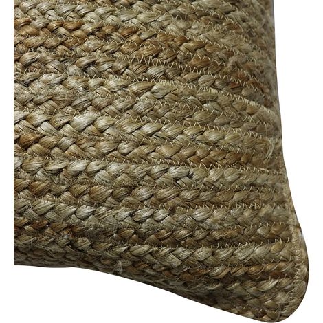 Cuscino intrecciato 100% Juta 60 x 60 cm Naturale - ZAMBAI