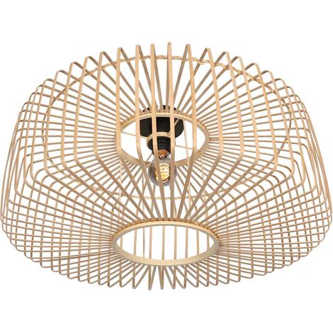 Steinhauer - plafón - Bloeba - natural - bambú metal - Ø 60cm - (1/3)