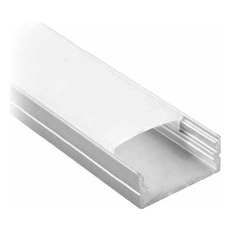 Profilo in alluminio per strisce led, grigio, 2000x23,5x10mm, lineare, copertura satinata - V-TAC 3352 VT-8108