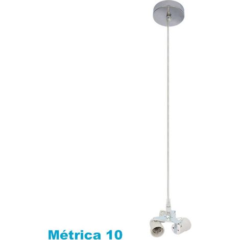 Braccio. faccia del pendente 3xe27 cromo m10 regx10x10x10 cm