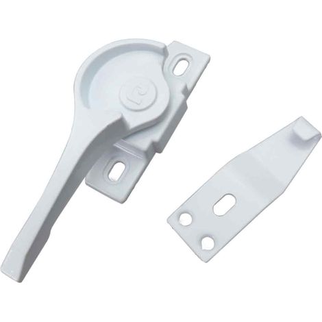 Accessoires de verrouillage pour fenêtres coulissantes en plastique et en acier – Verrou en croissant, boucle de verrouillage en alliage d'aluminium pour portes et fenêtres coulissantes classiques (1/5)