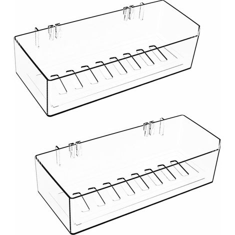 Transparente Duschablage aus Acryl mit Klebefläche, ideal zur Organisation Ihres Badezimmers, zur Dekoration Ihres Zuhauses und sogar Ihrer Küche. Wandmontage ohne Bohren, ohne die Wand zu beschädigen (1/5)