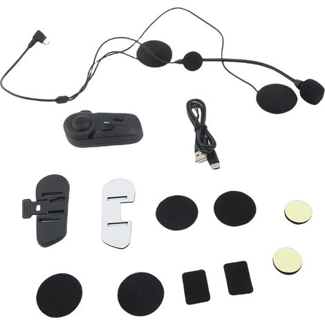 Auricolare Bluetooth 5.3 per moto: cancellazione del rumore, assistente vocale, chiamate in vivavoce e GPS. (1/5)