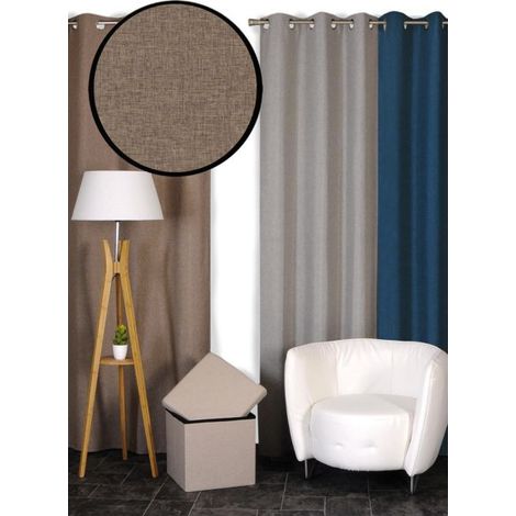 Verdunkelungsrollo Dessuschine Rückseite mit Fleece Creme