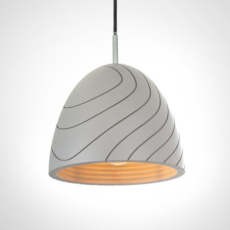 Paco Home Pendelleuchte, E27, Lampe Für Wohnzimmer Esszimmer Küche, Höhenverstellbar Beton-Grau, ohne Leuchtmittel