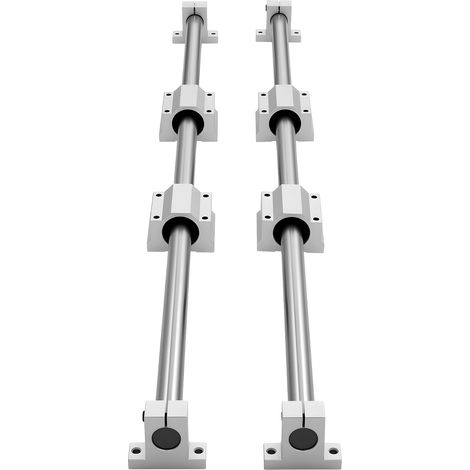 Mophorn Rails de guidage linéaire SFC25, 2 rails de 1000 mm et 4 blocs à roulement à billes pour machines de gravure, tours et projets de bricolage, avec traitement antirouille et haute précision (1/5)