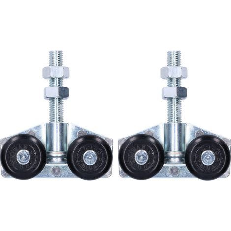 2 paires de roulettes pour portes coulissantes, roulettes suspendues et accessoires de poulie.