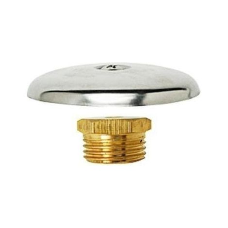 Tappo maschio in ottone completo di rosone cromato 1/2" rinaldi e pettinaroli