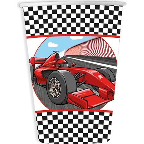 Big Party Bicchieri Carta Formula 1 Party 200 Cc Cf 8 Pz Rosso Nero