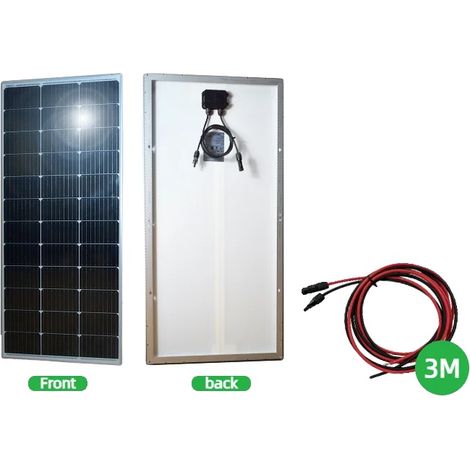 Pannello solare, potenza 120W, alta efficienza, 120W 1 pezzo con cavo da 3 m (1/2)
