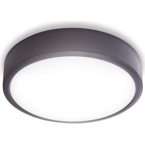 Downlight Rond - Spot LED extra plat encastrable/en saillie – cons. 18W/2500 lumens – CCT 3000K/4000K/6500K – IP65 – Noir (1/5)