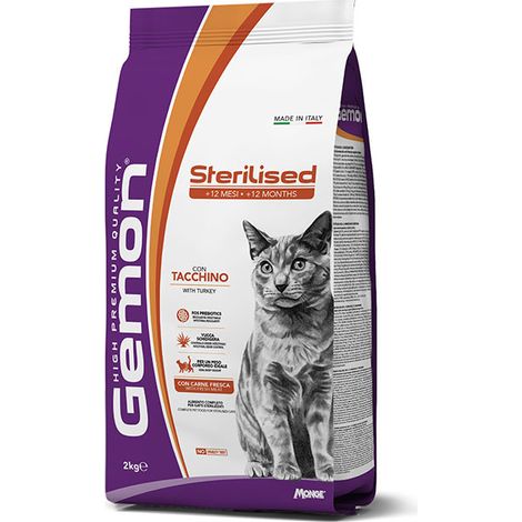 Gemon per Gatti Sterilizzati con Tacchino da 7 Kg
