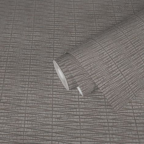A.S. Création Strukturtapete Grau 10.05 m x 0.53 m 2 cm (gerade) Vlies hoch waschbeständig gut lichtbeständig restlos trocken abziehbar (1/5)