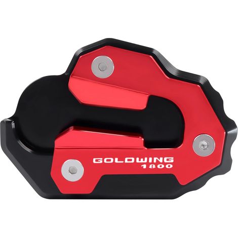 (Rouge) Extension de béquille latérale CNC pour moto, compatible avec HONDA Goldwing 1800 GL 1800 F6B GL1800 2020-2023 maxpower (1/4)