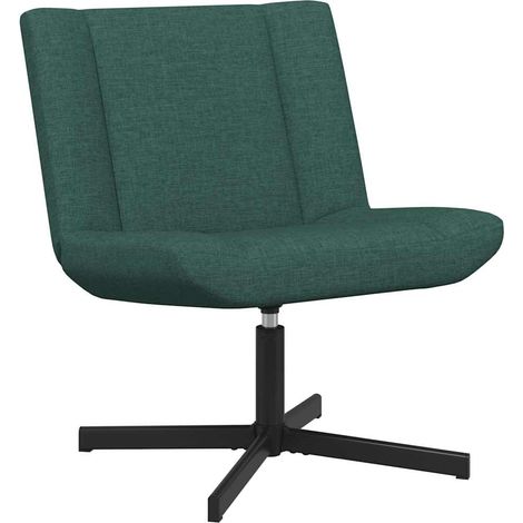Maison Exclusive - Sedia girevole Verde Scuro 63 x 75 x 76 cm Tessuto