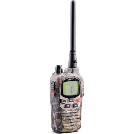 Midland – Émetteur-récepteur PMR 12 km – 16 canaux PMR446 – Imperméable IPX4 – Autonomie 1800 mAh – Fonction VOX réglable – Communication fiable