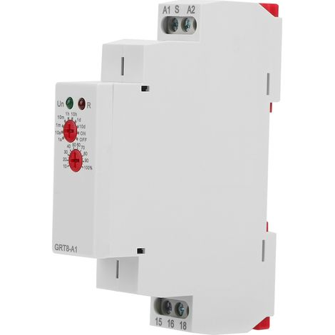 Relais temporisé à la mise sous tension GRT8-A1 Mini, montage sur rail DIN, 220 V CA (1/5)
