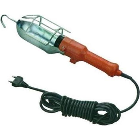 LAMPADINA CON GANCIO E GABBIA + CAVO MECCANICO  5 MT+ INTERRUTTORE FER 13161