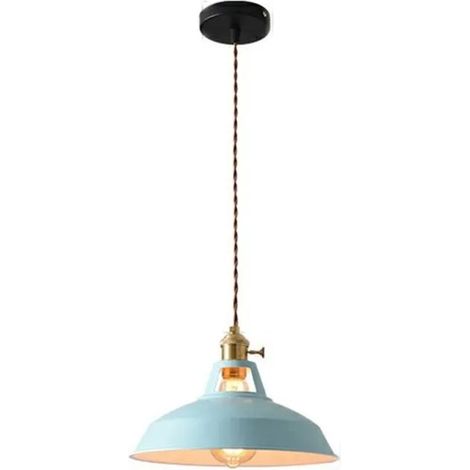 Style Restaurant Cuisine Suspendu Abat-Jour la Lampe DCorative Ampoule Bleu YYV (1/4)