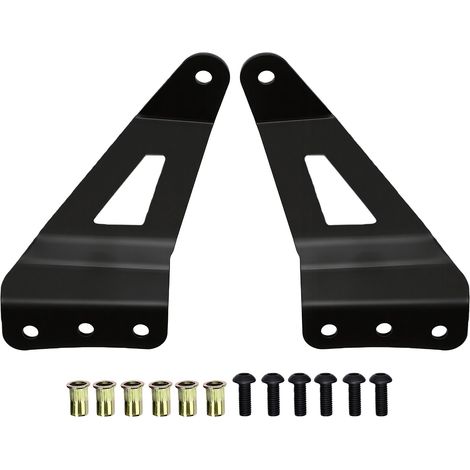 Supports de montage de toit pour barre lumineuse LED, 2 pièces, remplacement en acier noir pour Chevy 2007 – 2013 (1/5)