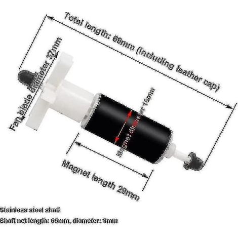 Turbine/rotor de pompe pour spa Lay Z Spa E02 Fix, 69 mm (1 pièce)