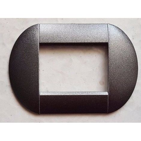 Trade Shop - PLATTE PLATTEN PLATTEN KOMPATIBEL MIT LIVING INTERNATIONAL LIGHT BOWLED BTICINO - Matt-Metallic-Grau