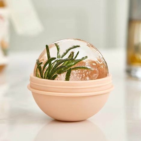[Stampo per bolle di gelato] Stampo in silicone per bolle di gelato color caramella con coperchio - Facile da sformare, diametro 6 cm/4 pezzi, perfetto per palline di ghiaccio per cocktail al whisky (1/4)