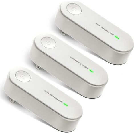Portable Plug-in Air Purifier (3-Pack), Ultrasonic, Deodorizing, Air Purifying - White (1/5)