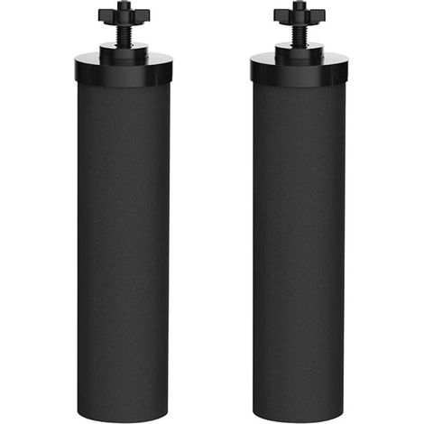 Filtro de agua ZVD-BB-9-2 compatible con elementos de purificación Ber-key. Cartucho de elemento negro. Filtro de agua premium compatible con la serie Travel Big Royal Imperial Crown Light (2 unidades (1/4)