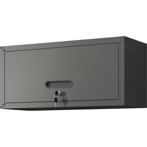 Armario mural metálico con cerradura 75 x 30 x 34,5 cm negro MODENUIT (1/5)