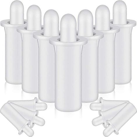 Goupilles de volet en plastique (40 pièces) - Kit de réparation de volets à ressort - Outils de remplacement pour persiennes blanches (1/5)