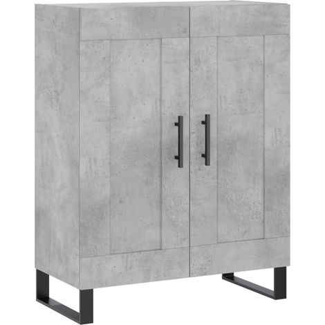 Credenza cassettiera mobile contenitore organizer cucina soggiorno salotto 695 x 34 x 90 cm legno ingegnerizzato grigio 020032060