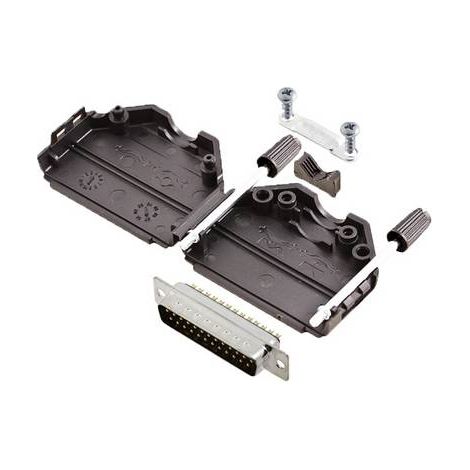 TRU COMPONENTS TCDPPK25BKDBPK 7709912 Kit embase SUB-D mâle 180 ° Nombre de pôles: 25 fût à souder 1 pc(s) R541461 (1/2)