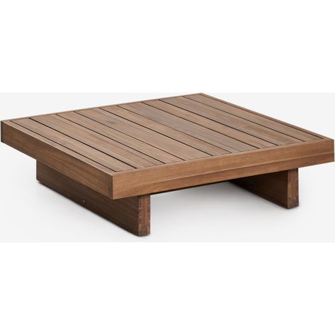 Tavolino da caffè quadrato da giardino Dailin 75x75cm in legno di acacia SKLUM             (1/5)