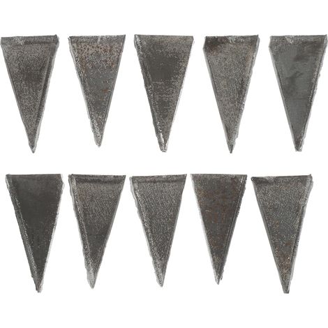 Cales de Fixation Triangulaires en Acier Carbone pour Manche Hache Hachette, Kit Réparation Installation Outil Bricolage – 20 Pièces (1/5)