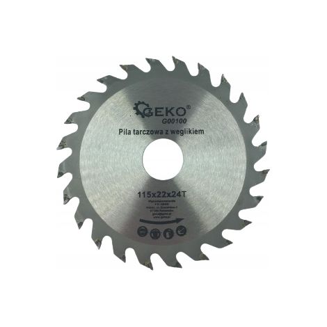 Lame de scie circulaire geko g00105 125 mm 24 dents