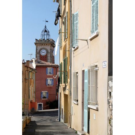 Tableau sur toile ruelle d'Aubagne 30x45 cm - Impression sur Toile Murale Décorative - Image imprimée en HD sur Toile - Toile sur Châssis en Bois FSC - Fabriqué en France (1/4)