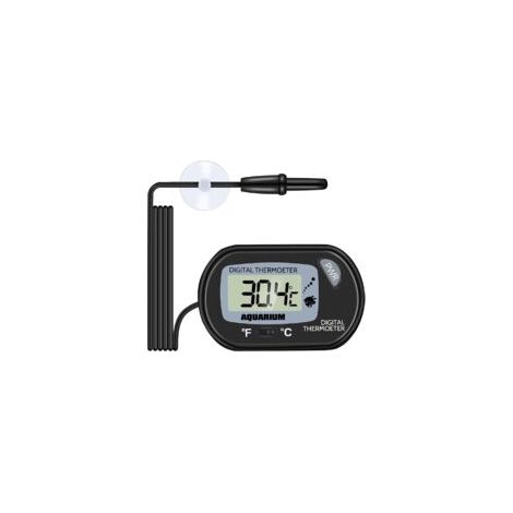Thermomètre Aquarium - LCD Digital Thermometre Aquarium avec Ventouse Et Sonde à Immersion pour Aquarium,Terrarium