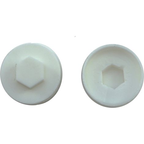 Jcp Fixings White Cover Caps - 16mm - Box of 1000 (1/2)