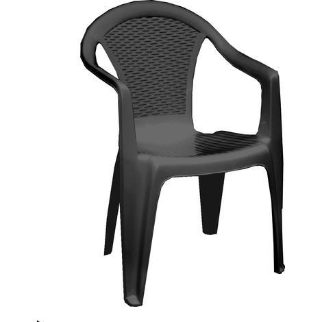 MAURY'S KORA SEDIA IMPILABILE DA ESTERNO MOKA 55 X 54 X H82 CM (1/2)