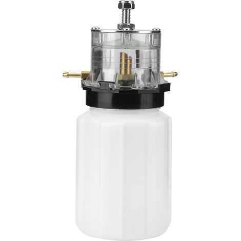 Tanica di plastica per olio per vacche da latte, accessorio per pompa a vuoto per mungitrice. (1/5)