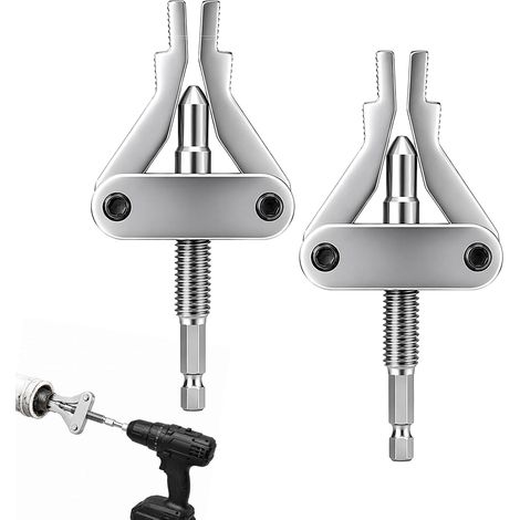 Outil de retrait de tuyau cassé, extracteur de filetage de tuyau pour tailles 1/2", 3/4" et 1", 2 pièces (1/5)