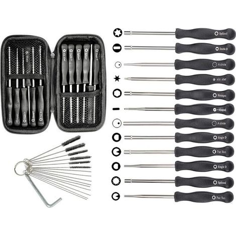 YMYNY Lot de 12 Outils de Réglage du Carburateur et étui de Transport pour Petit Moteur 2 Temps pour Poulan pour Husqvarna pour STIHL pour Tronçonneuse Echo Trimmer (1/4)