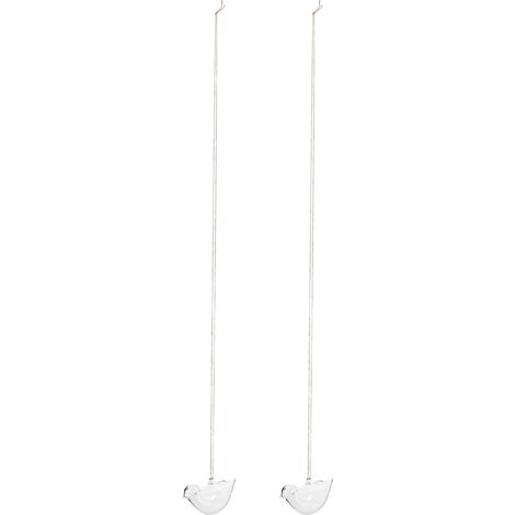 Vases suspendus en verre SHINEOFI avec motif d'oiseau original pour la culture hydroponique (1/5)