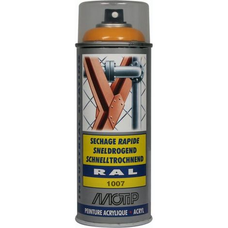 Acryl-Sprühlack, RAL 1007 Narzissengelb 400 ml 07076 (1/3)