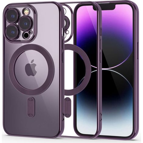 Etui magsafe tech protect magshine pour iphone 14 pro - violet 205287986