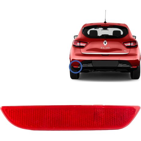 Catadioptre compatible pour Clio 4 (2012-2020) RÉFLECTEUR ARRIÈRE GAUCHE Pare-chocs arrière 265659650R