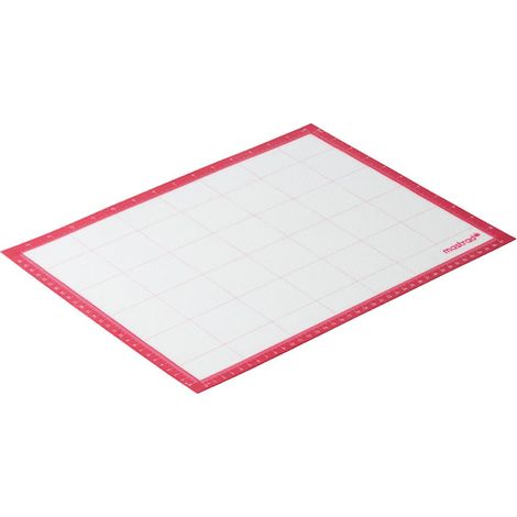 Tapis de cuisson - Pâtisserie - Cuisson Conservation - Anti-Adhésif - Souple - Passe au Four - Silicone sans BPA - Rouge/Transparent - 30X40cm (1/5)