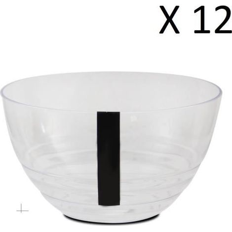 Lot de 12 bol de service, bol à soupe, bol à dessert - Diamètre 14 x Hauteur 8.3 cm -JUANIO (1/3)