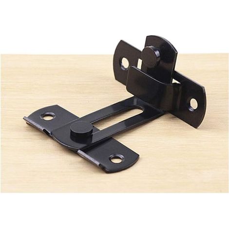 Verrou de porte à angle droit de 90 degrés Verrou de pliage pour glissière de verrouillage pour portes et fenêtres (1/5)